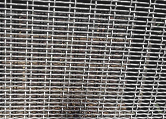 Silver 1mm Stainless Steel Crimped Wire Mesh Great Dimensional Strength And Stability