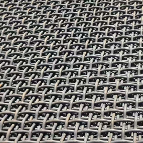 High Carbon Steel Wire Mesh with Superior Wear Resistance Stable Mesh Opening and High Tensile Strength for Quarry Screening
