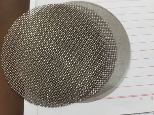 25-60 Mesh Stainless Steel 304/316 Filter Disc with Round Square Hole Wire Mesh Screen