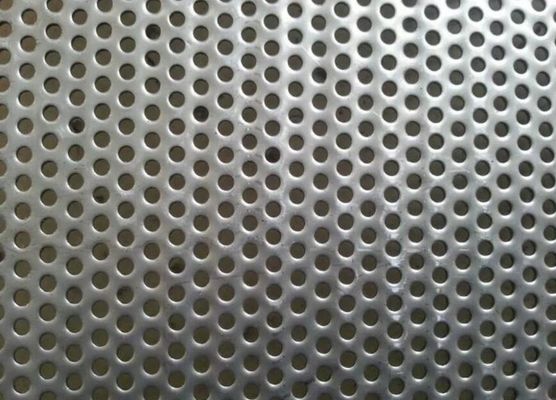 SS304 Perforated Stainless Steel Screen 0.5mm To 10mm Round Hole