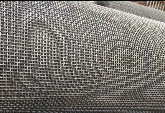 SS304 SS201 Stainless Steel Crimped Wire Mesh For Vibrating Screen In Mining Industry