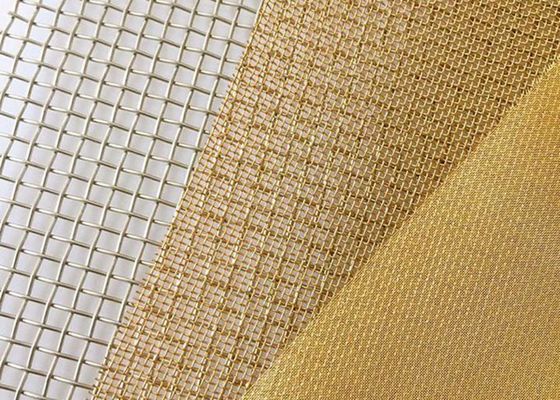 0.10 To 0.19mm H65 Brass Woven Wire Mesh Plain Weave