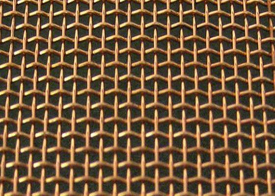 Phosphor Bronze Woven Wire Mesh 0.4mm 0.5mm Square Hole