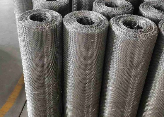 Square Hole SS Woven Wire Mesh 18x18 Mesh Selvage Edge