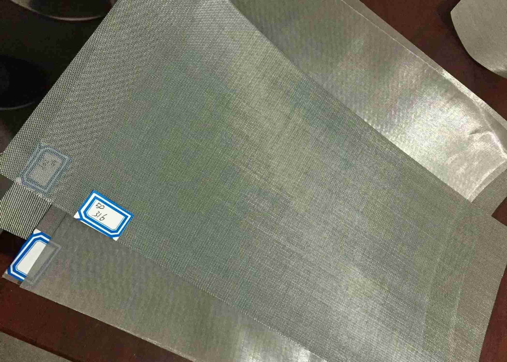 40 To 60 Mesh Wire Mesh Stainless Steel 316 0.15mm 0.17mm 0.19mm
