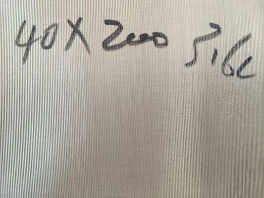 40×200 Mesh SS316L Dutch Weave Wire Mesh | Precision Filter Mesh for Liquid & Gas Filtration