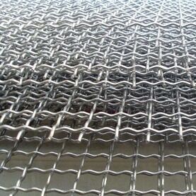 SS304 316 Stainless Steel Crimped Wire Mesh with Square Hole and 30m Length for Construction