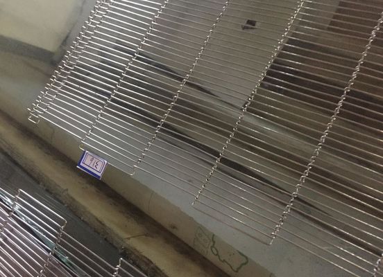 Single Loop 1mm To 3mm Wire Conveyor Belt For Food Processing Wire Ladder Belt