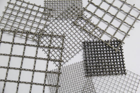 Square Hole Crimped Wire Mesh Stainless Steel 304 316L For Filtering Salt