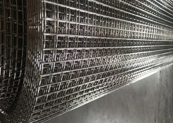 0.5'' 0.25'' Stainless Steel Welded Wire Mesh Panels Bright Silver